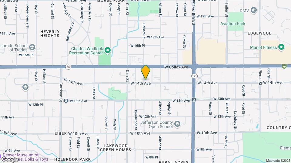 8195 W 14th Ave Map and Location Details