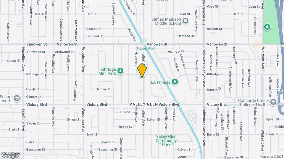 6545 Fulton Ave Map and Location Details