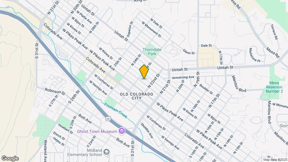 2220 W Kiowa St Map and Location Details