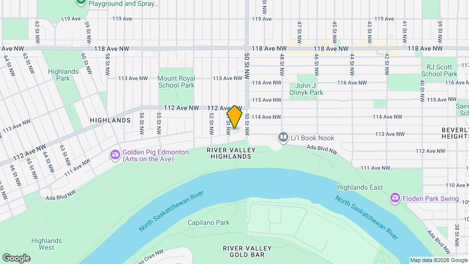 11109-11151 51 St NW Map and Location Details