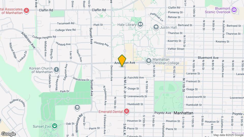 1710 Laramie St Map and Location Details