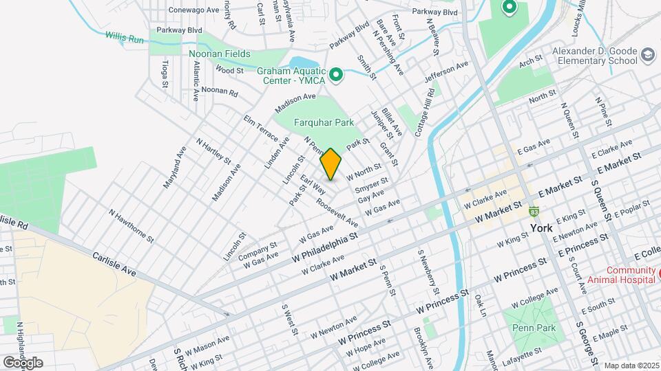 227 Park Pl Map and Location Details