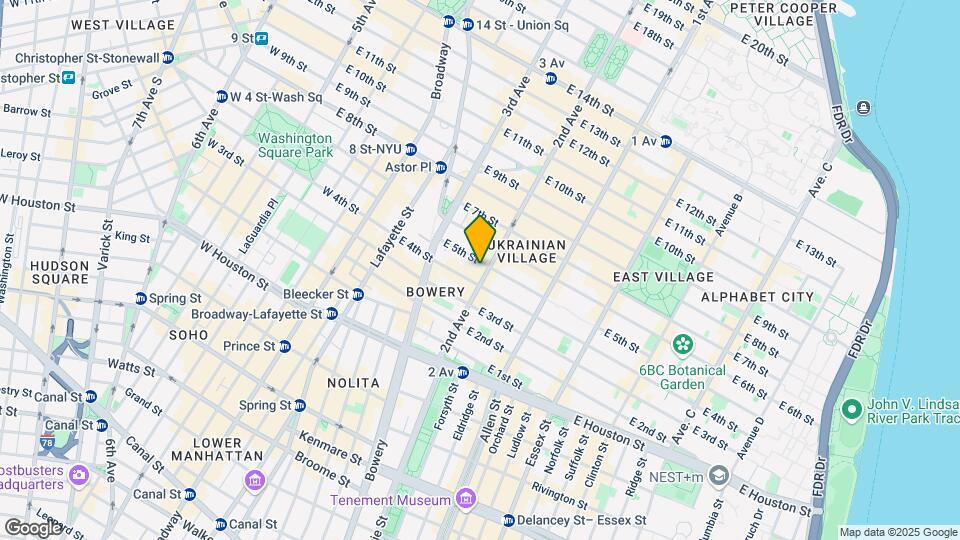 81 Second Avenue, Apt #2 Mapa y Detalles de la Ubicación