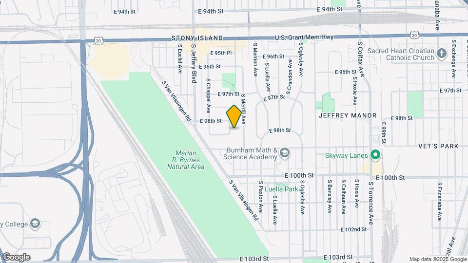 9819 S Clyde Ave Map and Location Details