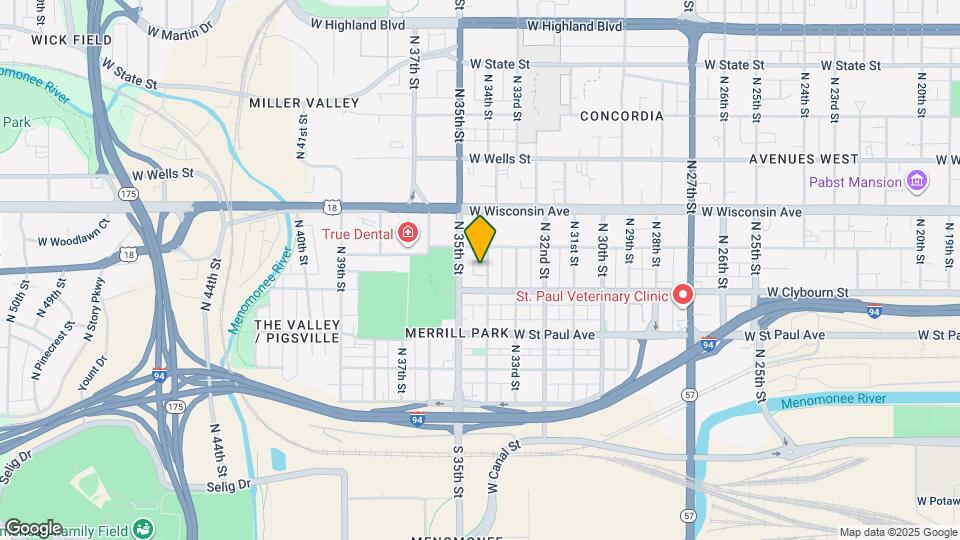 525 N 34th St Map and Location Details