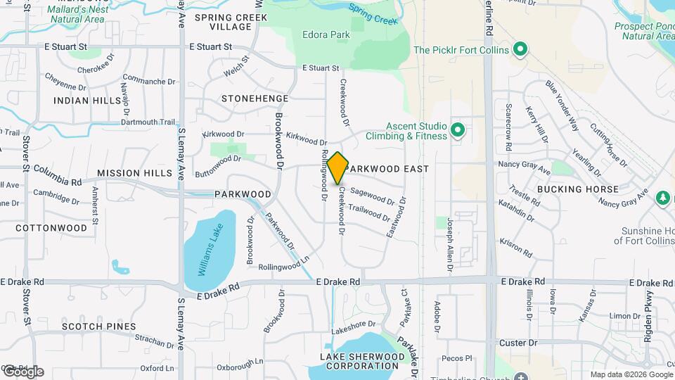 2225 Creekwood Dr Mapa y Detalles de la Ubicación
