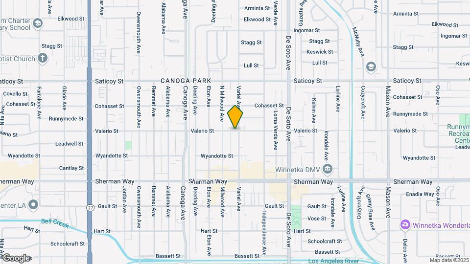 7357 Variel Ave Map and Location Details