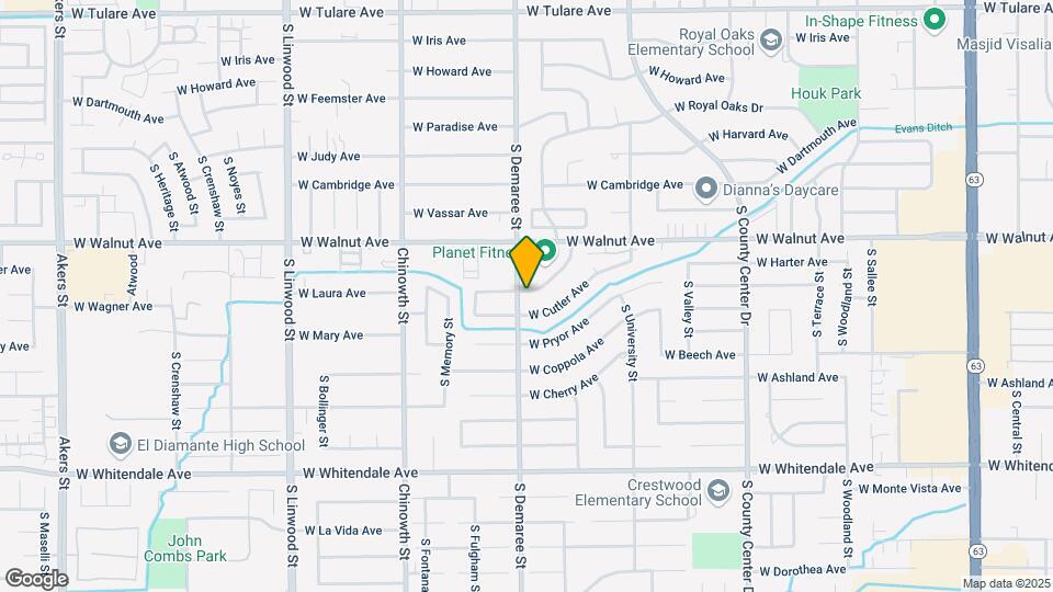 3633 W Colonial Ave Map and Location Details