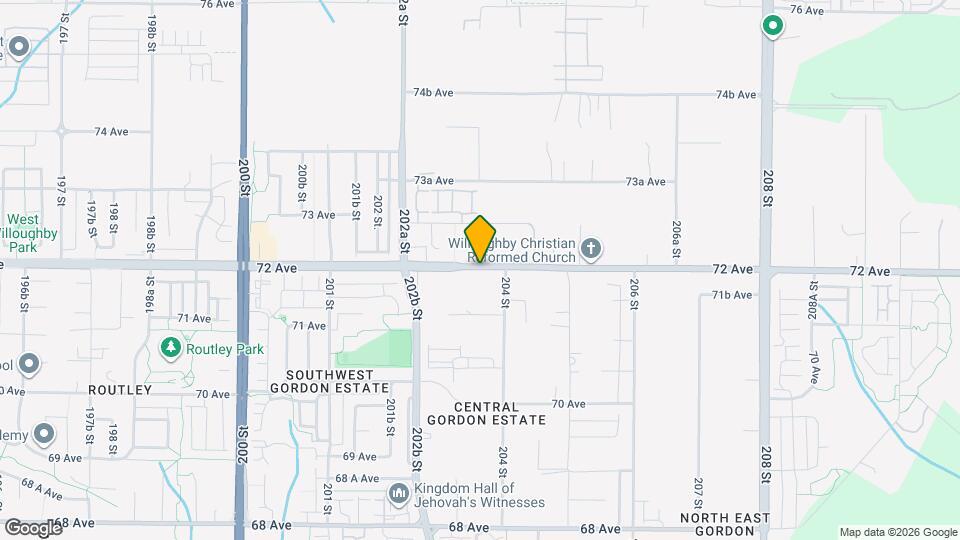 20356 72B Av Map and Location Details