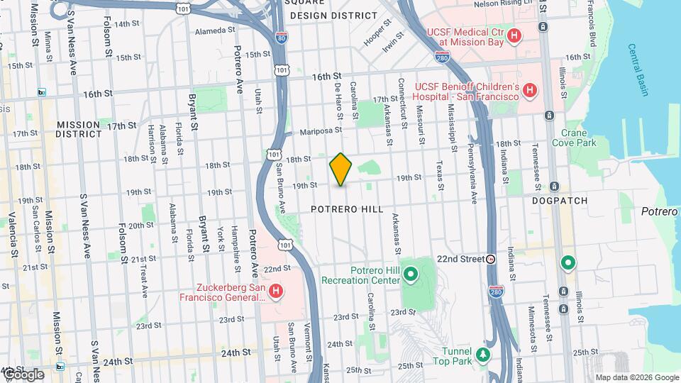 724 De Haro St Map and Location Details