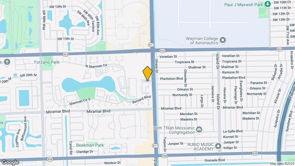 8002 SW 21st Ct Map and Location Details