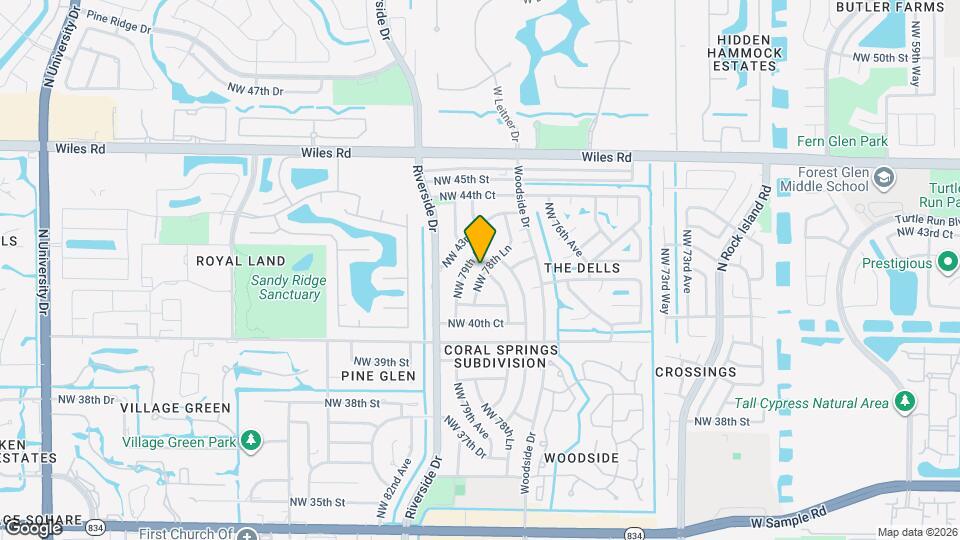 4120 NW 78th Ln Map and Location Details