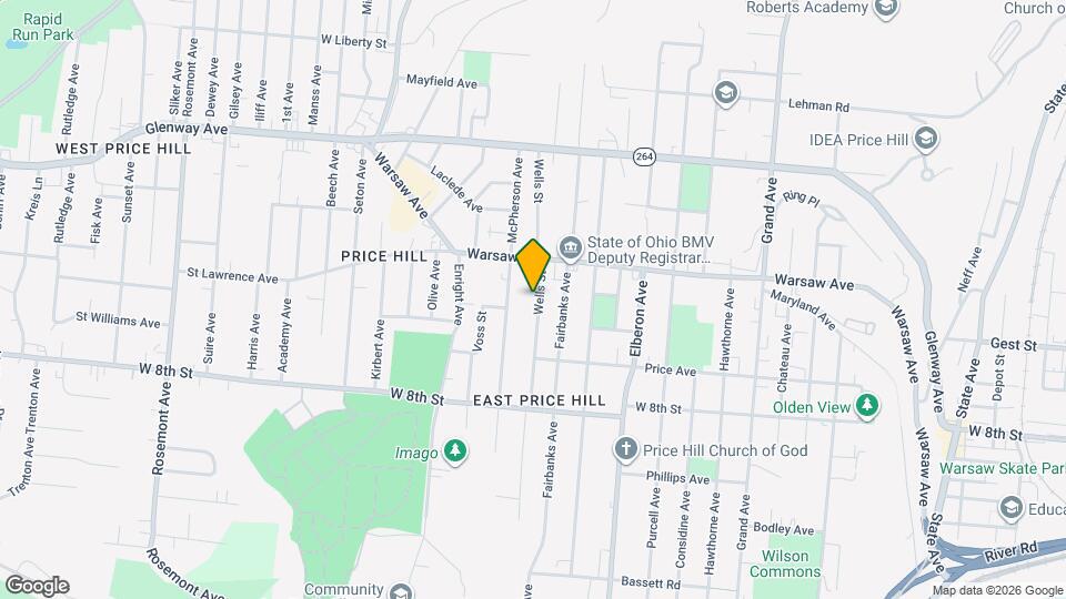 953 Wells St Map and Location Details