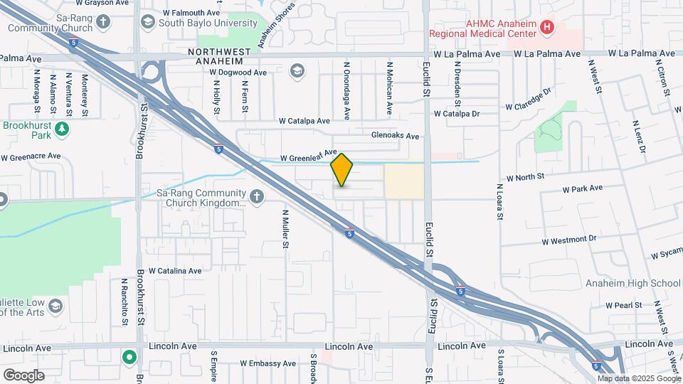 1828 W Glencrest Ave Map and Location Details