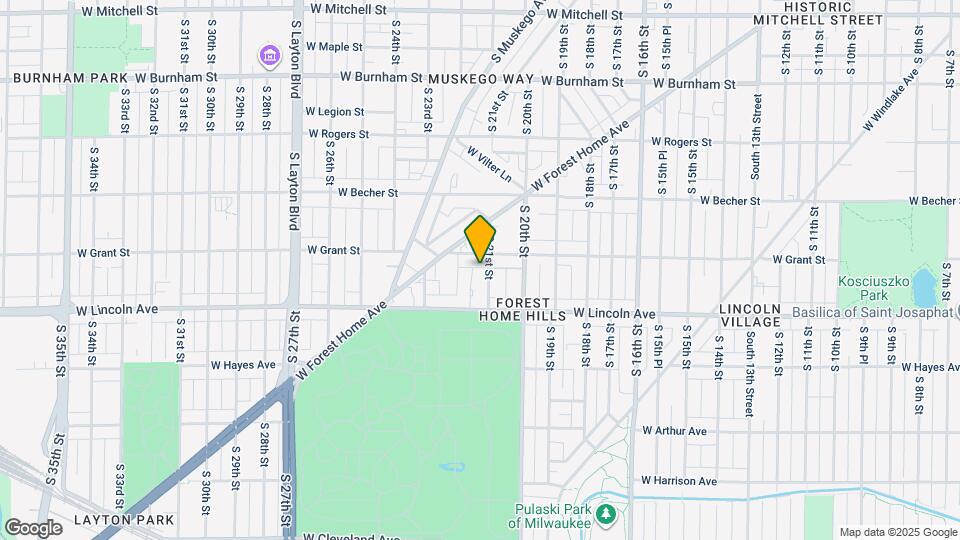 2221-2223-2223 S 21st St Map and Location Details
