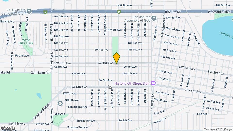 304 S Louisiana St-Unit -A Map and Location Details