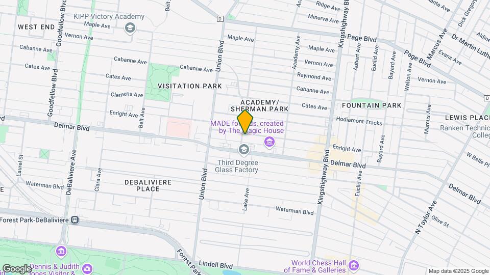 5190 Enright Ave Mapa y Detalles de la Ubicación