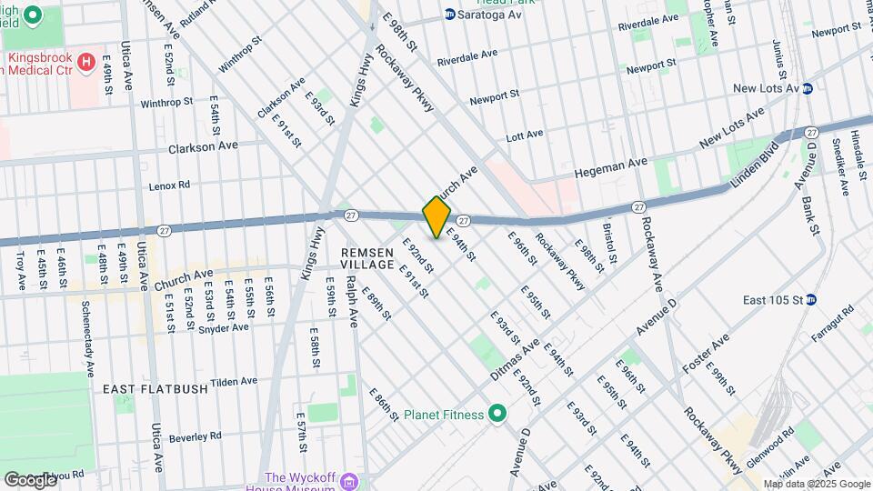 573 E 93rd St Mapa y Detalles de la Ubicación