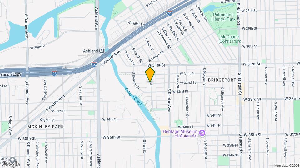 3162 S Throop St Map and Location Details