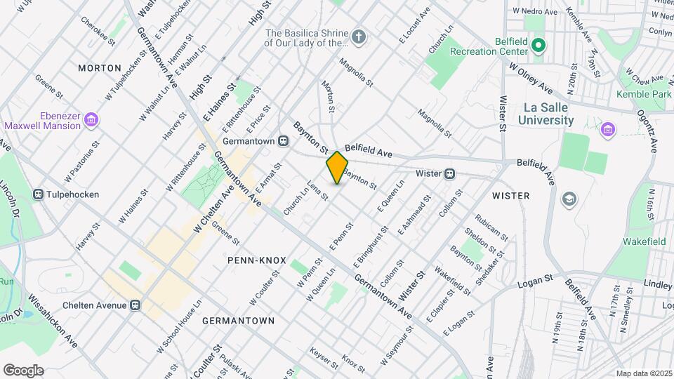 127 E Coulter St Map and Location Details