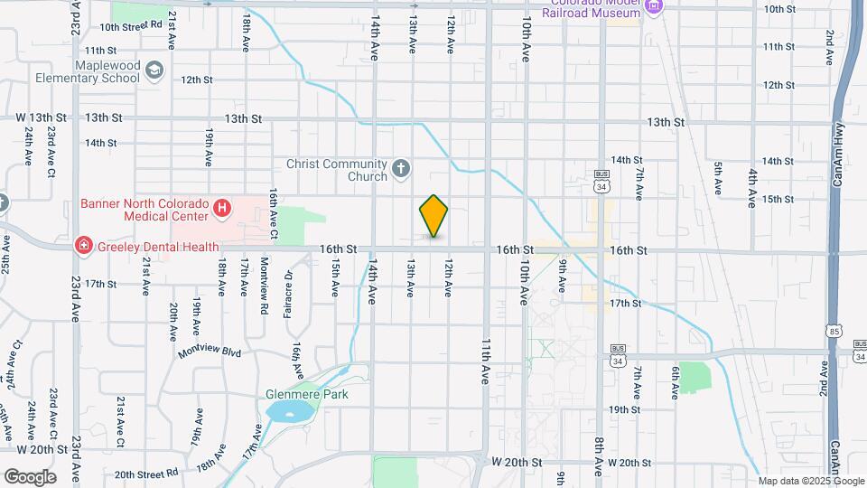 1215 16th St Map and Location Details