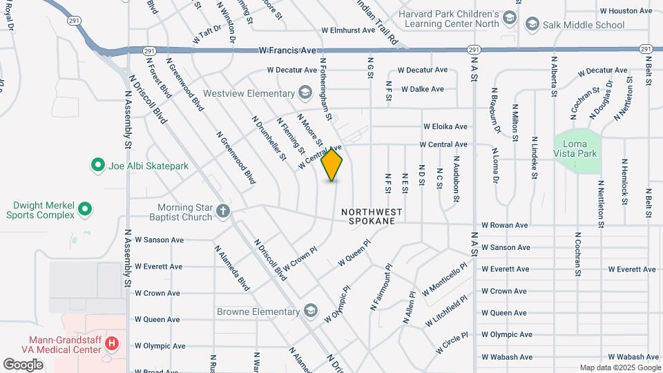 5629 N Moore St Map and Location Details