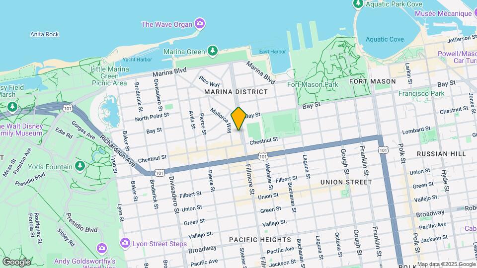3455 Fillmore St Mapa y Detalles de la Ubicación