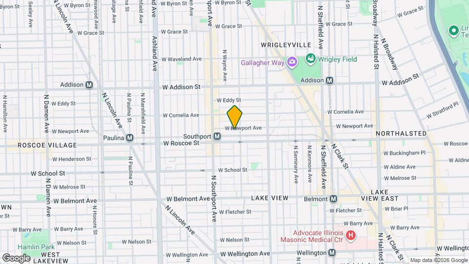 1309 W Newport Ave, Unit 2 Map and Location Details