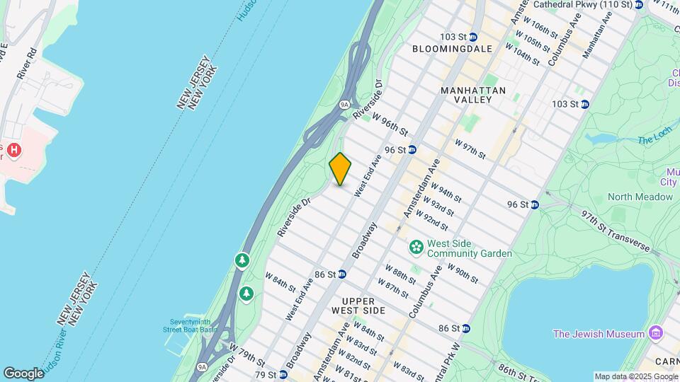 312 W 91st St Map and Location Details