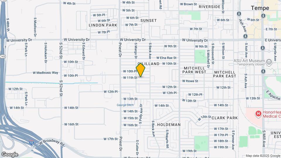 1233 W 11th St Map and Location Details