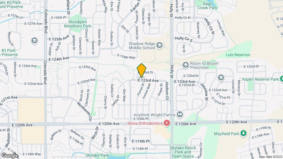 5227 E 123rd Ave Mapa y Detalles de la Ubicación