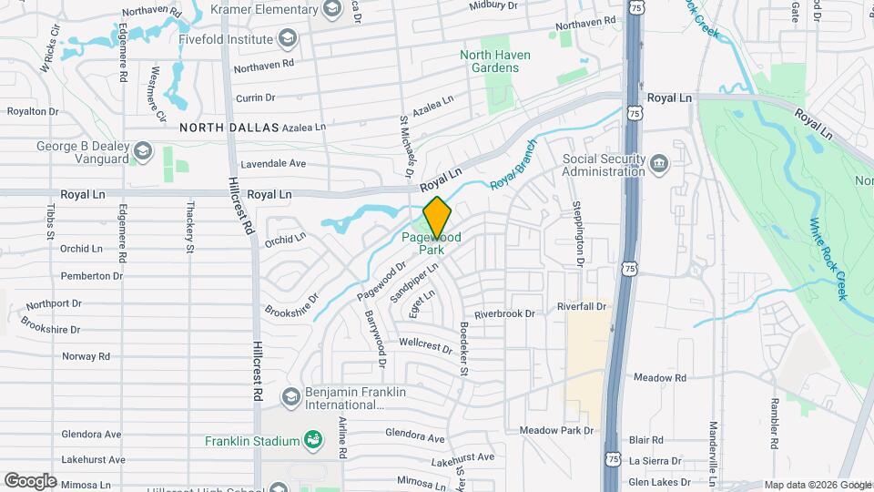 10704 Pagewood Dr Map and Location Details