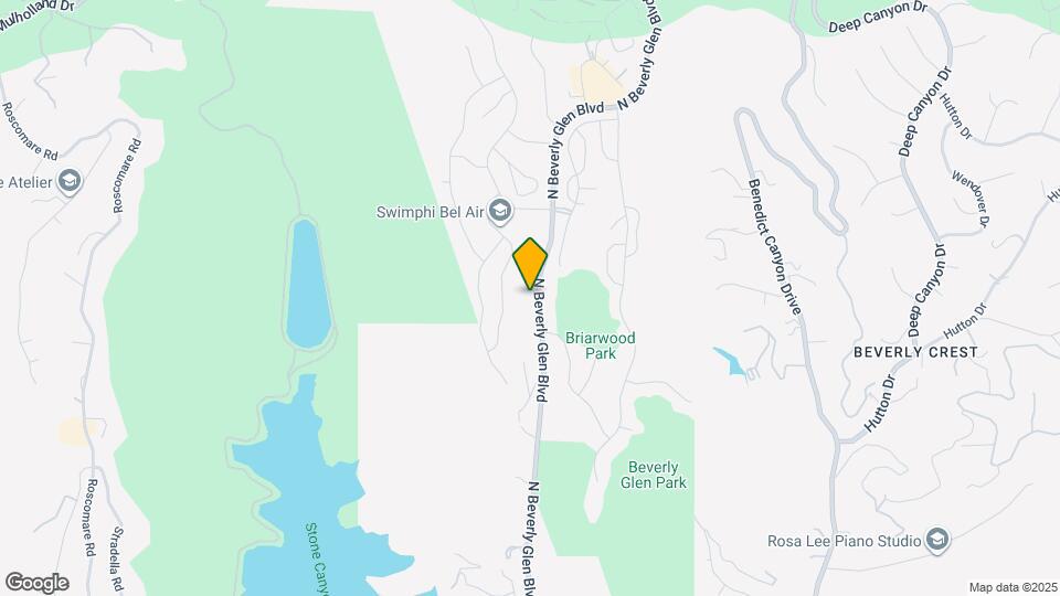 2731 N Beverly Glen Blvd Map and Location Details