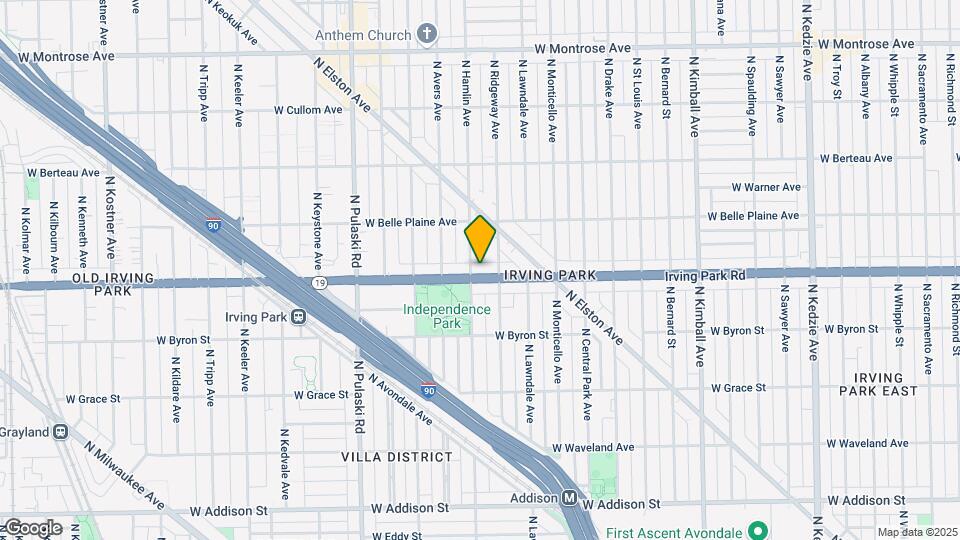 3746 W Irving Park Rd Map and Location Details