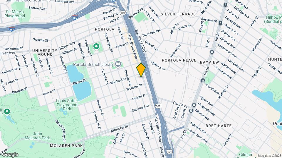 2840 San Bruno Ave Map and Location Details