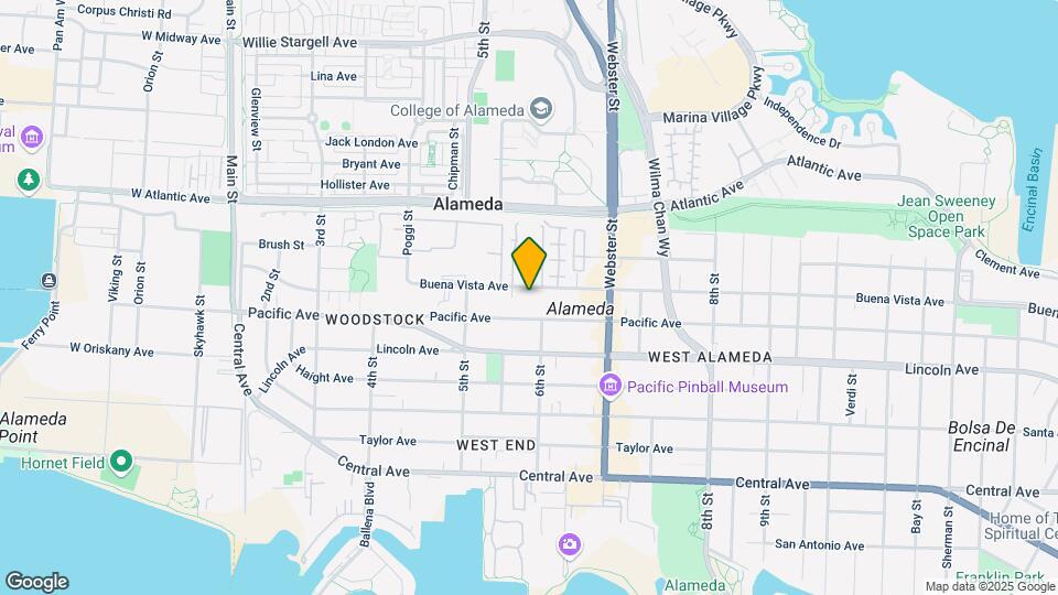 580 Buena Vista Ave Mapa y Detalles de la Ubicación