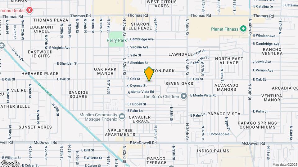 3330 E Cypress St Map and Location Details