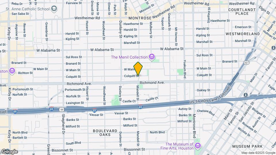 1601 Colquitt St Map and Location Details