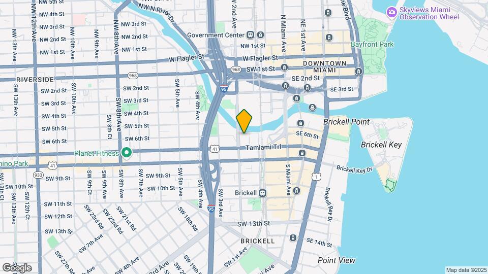 185 SW 7th St, Unit 1600 Map and Location Details