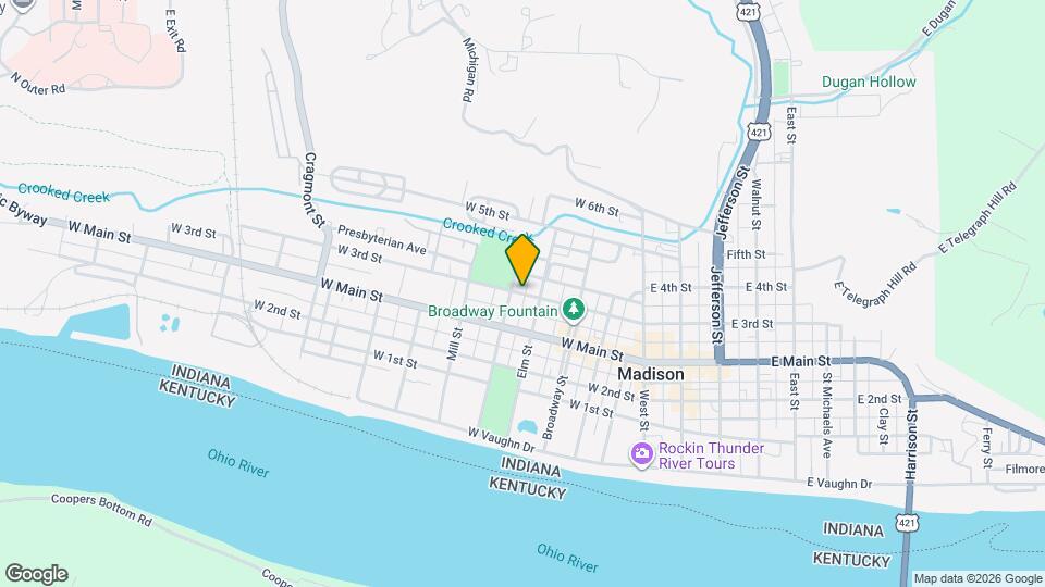 412 W 3rd St, Unit 1 Map and Location Details