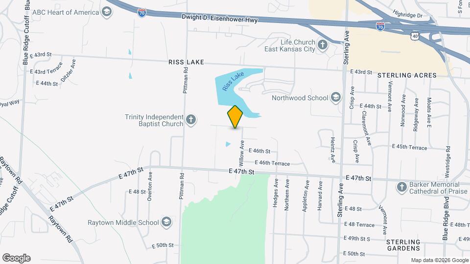 10407 E 45th Terrace Map and Location Details