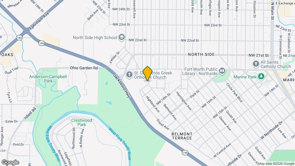 1907 Belmont Ave Map and Location Details