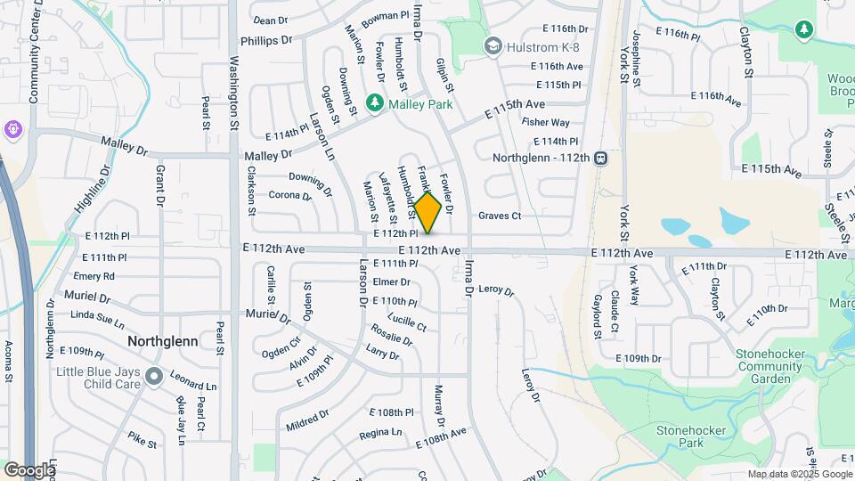 1540 E 112th Pl Map and Location Details