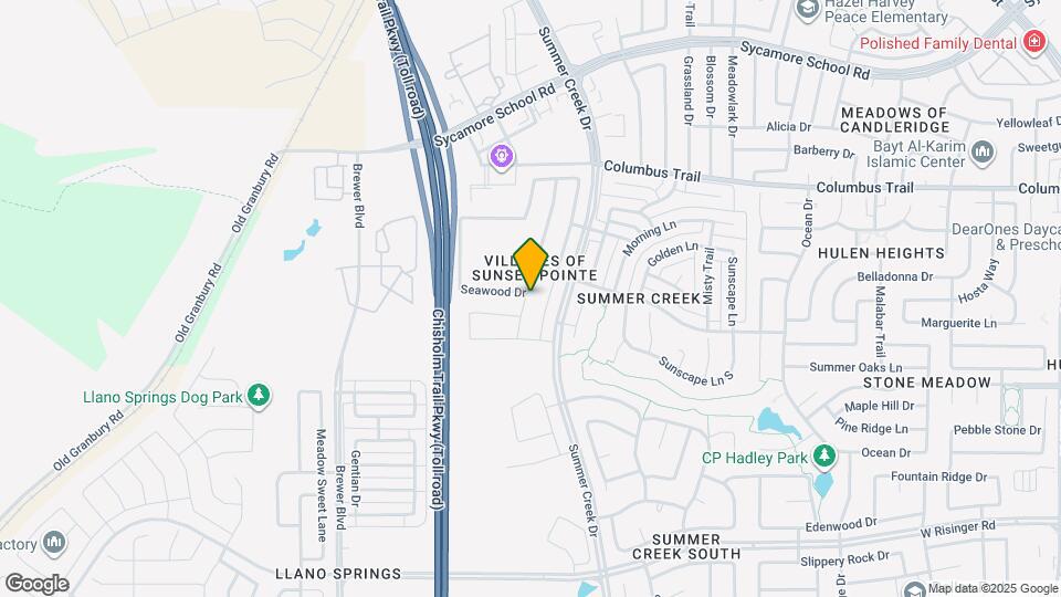 8125 Cedar Lake Ln Map and Location Details