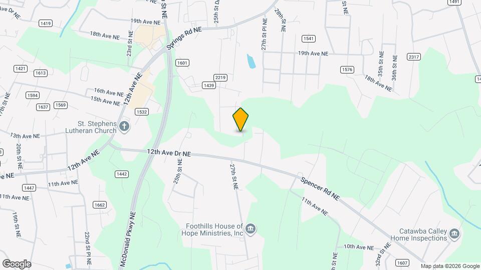 1581 26th St Dr NE Map and Location Details