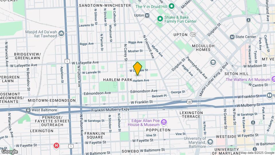 711 N Carrollton Ave Map and Location Details