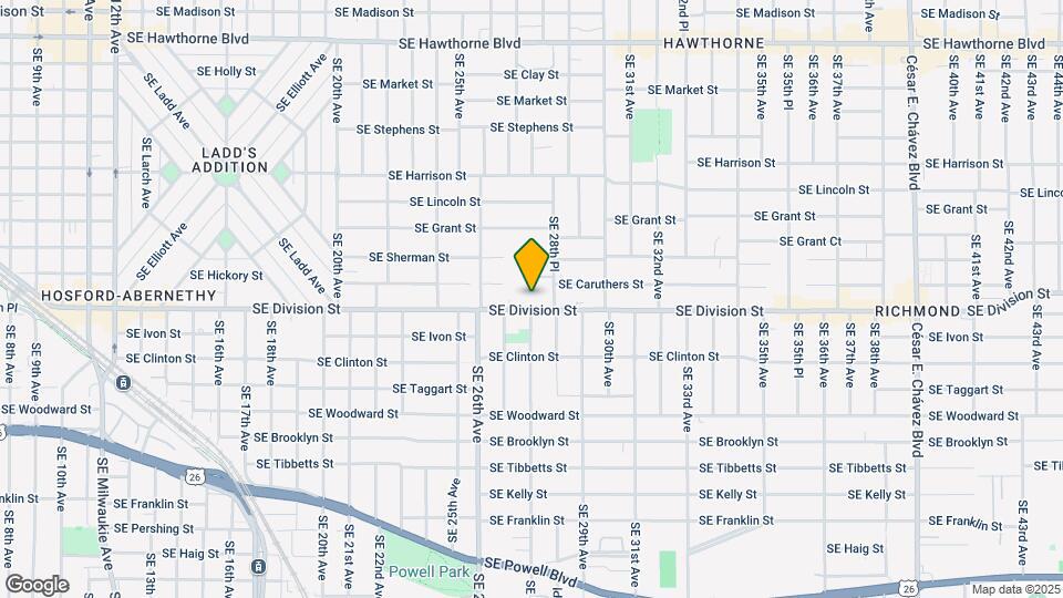 2805-2833 SE Division St Map and Location Details
