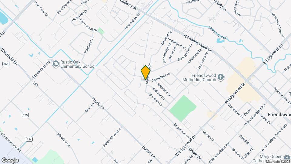 610 Stoneledge Dr Map and Location Details