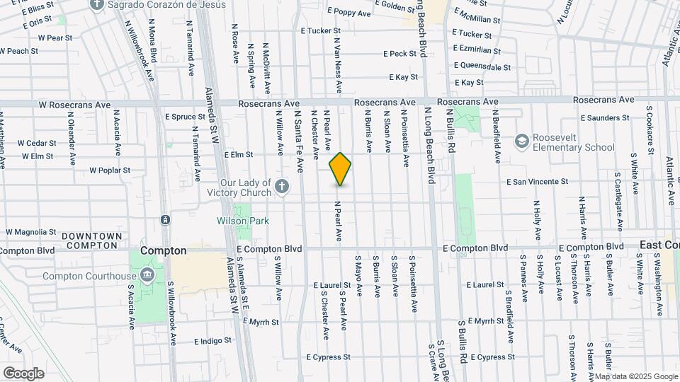410 N Pearl Ave Map and Location Details