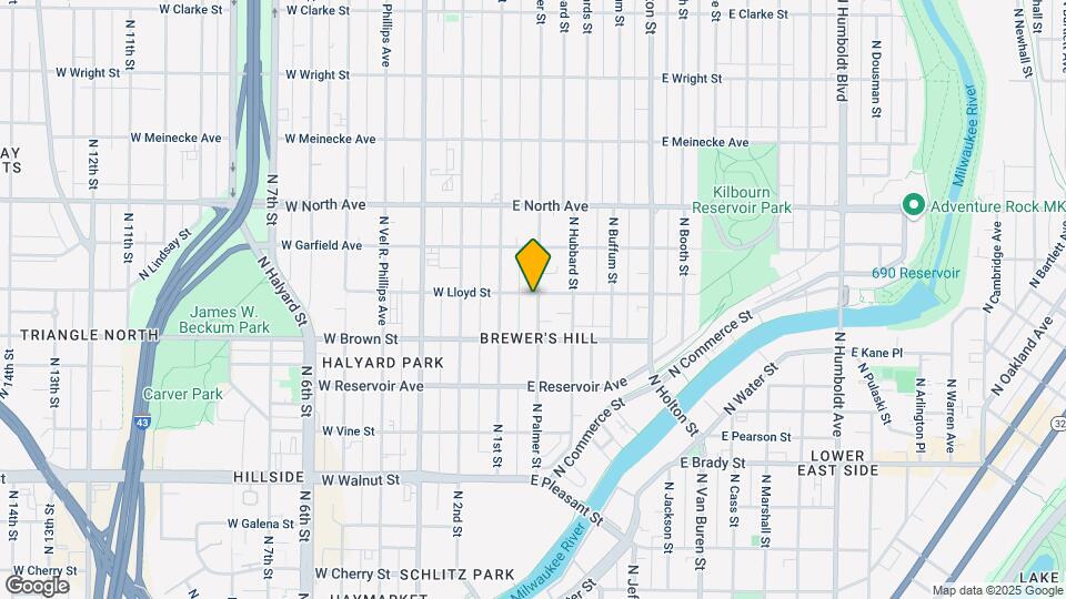 2051 N Palmer St, Unit 2051 Map and Location Details